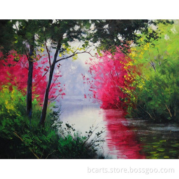 BC16-0131 Customized Famous gorgeous water scenery oil painting for Wall Art